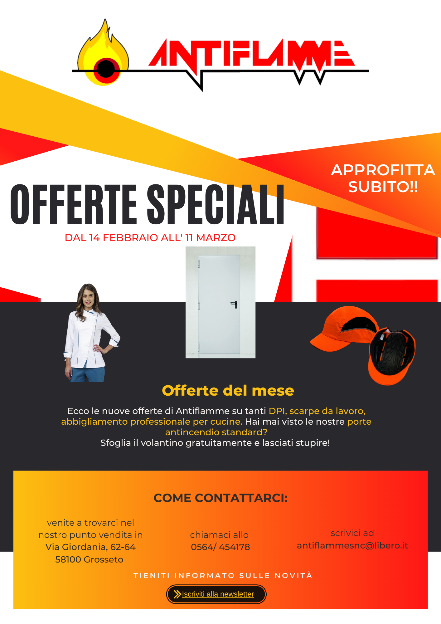 Volantino offerte DPI porte antincendio